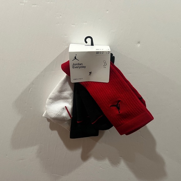 Jordan Everyday, Crew Socks, DX9632 918, 3 Pack - Picture 3 of 9